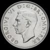 1946 George VI Silver Two Shilling Coin / Florin Obverse