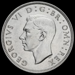 1946 George VI Silver Two Shilling Coin / Florin Obverse