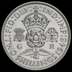 1946 George VI Silver Two Shilling Coin / Florin Reverse