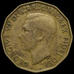 1949 George VI Brass Threepence Obverse