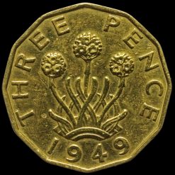 1949 George VI Brass Threepence Reverse