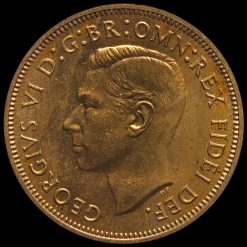 1950 George VI Bronze Proof Halfpenny Obverse