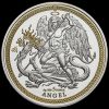 2020 Isle of Man 5oz .999 Silver Proof Angel Reverse