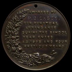 King Edward VII Medal London County Council for Punctual Attendance Reverse