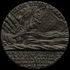 The Sinking of RMS Lusitania 1915 WW1 British Propaganda Medal Obverse