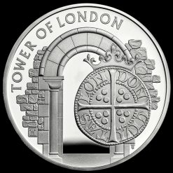 2020 Tower of London Collection, The Royal Mint Silver Proof £5 Reverse