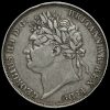 1821 George IV Milled Silver Secundo Crown Obverse