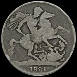 1821 George IV Milled Silver Secundo Crown - Image 2