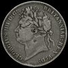 1821 George IV Milled Silver Secundo Crown Obverse