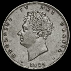 1826 George IV Milled Silver Half Crown Obverse