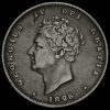 1826 George IV Milled Silver Shilling Obverse