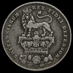 1826 George IV Milled Silver Shilling Reverse