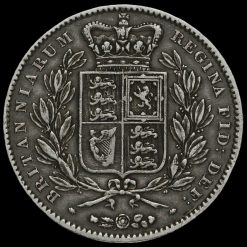 1847 Queen Victoria Young Head Silver XI Crown Reverse