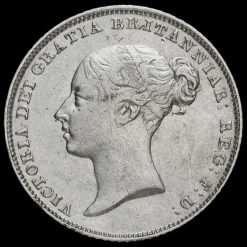 1856 Queen Victoria Young Head Silver Sixpence Obverse