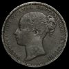 1868 Queen Victoria Young Head Silver Shilling Obverse