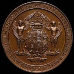 1887 Queen Victoria Golden Jubilee Large Bronze Medal by G Kenning Reverse