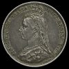1887 Victoria Jubilee Head Sixpence Obverse