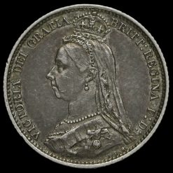 1887 Victoria Jubilee Head Sixpence Obverse
