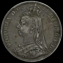1890 Queen Victoria Jubilee Head Silver Crown Obverse