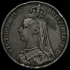 1892 Queen Victoria Jubilee Head Silver Crown Obverse
