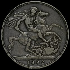 1892 Queen Victoria Jubilee Head Silver Crown Reverse