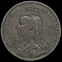 1892 Queen Victoria Jubilee Head Silver Crown Obverse
