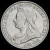 1893 Queen Victoria Veiled Head Silver Sixpence Obverse