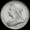 1893 Queen Victoria Veiled Head Silver Florin Obverse