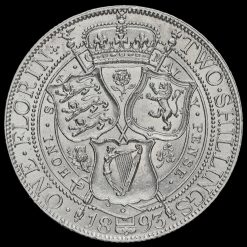 1893 Queen Victoria Veiled Head Silver Florin Reverse