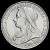 1896 Queen Victoria Veiled Head Silver Florin Obverse