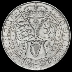 1896 Queen Victoria Veiled Head Silver Florin Reverse