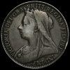 1897 Queen Victoria Veiled Head Silver LXI Crown Obverse