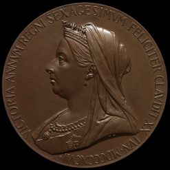 1897 Queen Victoria Official Diamond Jubilee Large Bronze Medal Obverse
