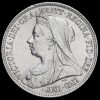 1898 Queen Victoria Veiled Head Silver Shilling Obverse