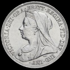 1898 Queen Victoria Veiled Head Silver Shilling Obverse