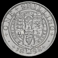1898 Queen Victoria Veiled Head Silver Shilling Reverse