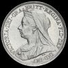 1901 Queen Victoria Veiled Head Silver Sixpence Obverse