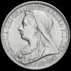 1901 Queen Victoria Veiled Head Silver Florin Obverse