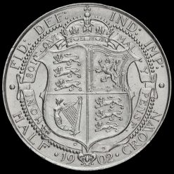 1902 Edward VII Silver Half Crown Reverse