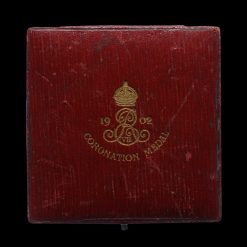 1902 Edward VII Coronation Official Bronze Medal Case