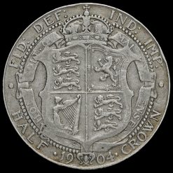 1904 Edward VII Silver Half Crown Reverse