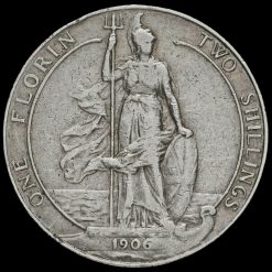 1906 Edward VII Silver Florin Reverse