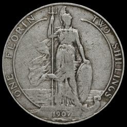 1907 Edward VII Silver Florin Reverse
