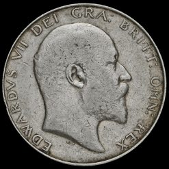 1908 Edward VII Silver Half Crown Obverse
