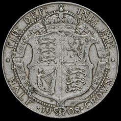 1908 Edward VII Silver Half Crown Reverse