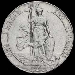 1909 Edward VII Silver Florin Reverse