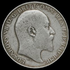 1910 Edward VII Silver Florin Obverse