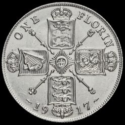 1917 George V Silver Florin Reverse