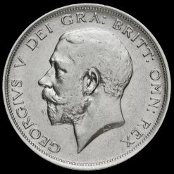 1917 George V Silver Half Crown Obverse