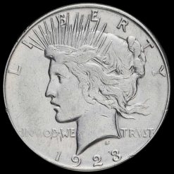 USA 1923 Silver Peace Dollar Obverse